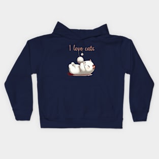 I love cats Kids Hoodie